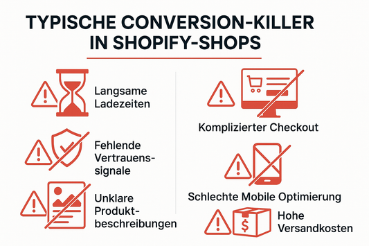 Conversion-Killer im Shopify Store – Die 7 größten Fehler & Lösungen