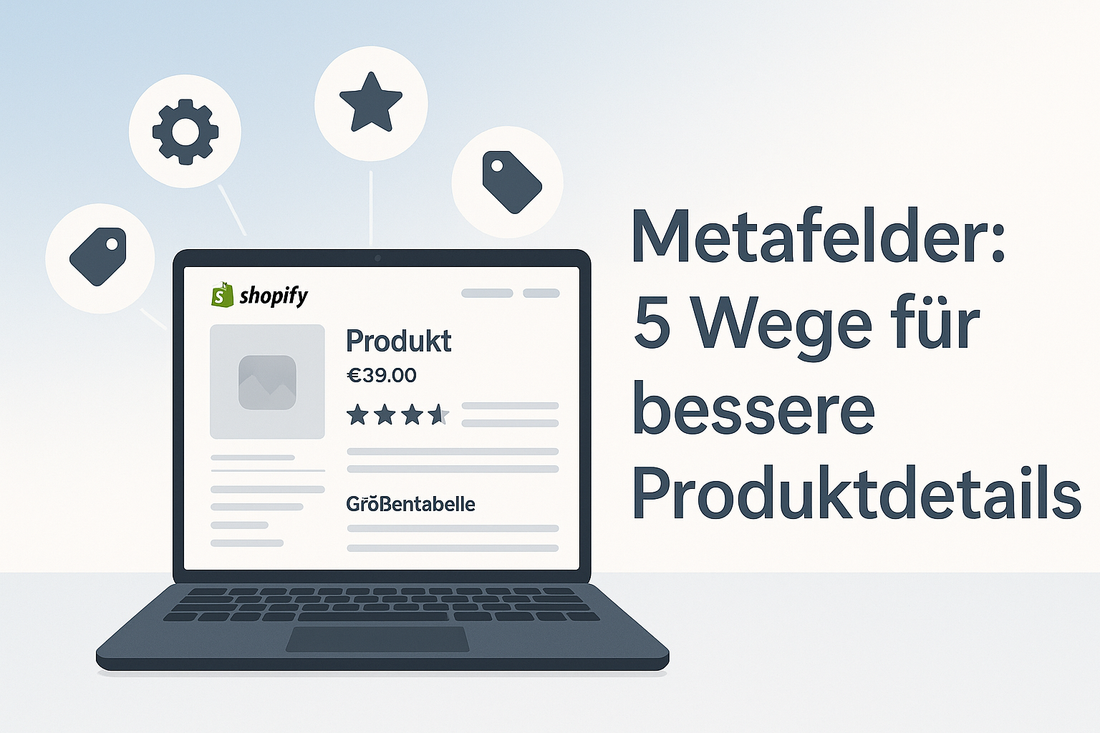 Metafelder im Shopify Shop: 5 Wege, dein Produktdetail aufzupeppen
