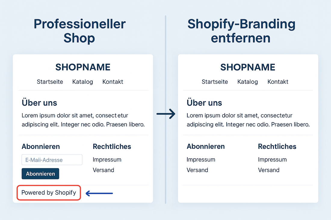 Powered by Shopify entfernen – so machst du deinen Shop professioneller